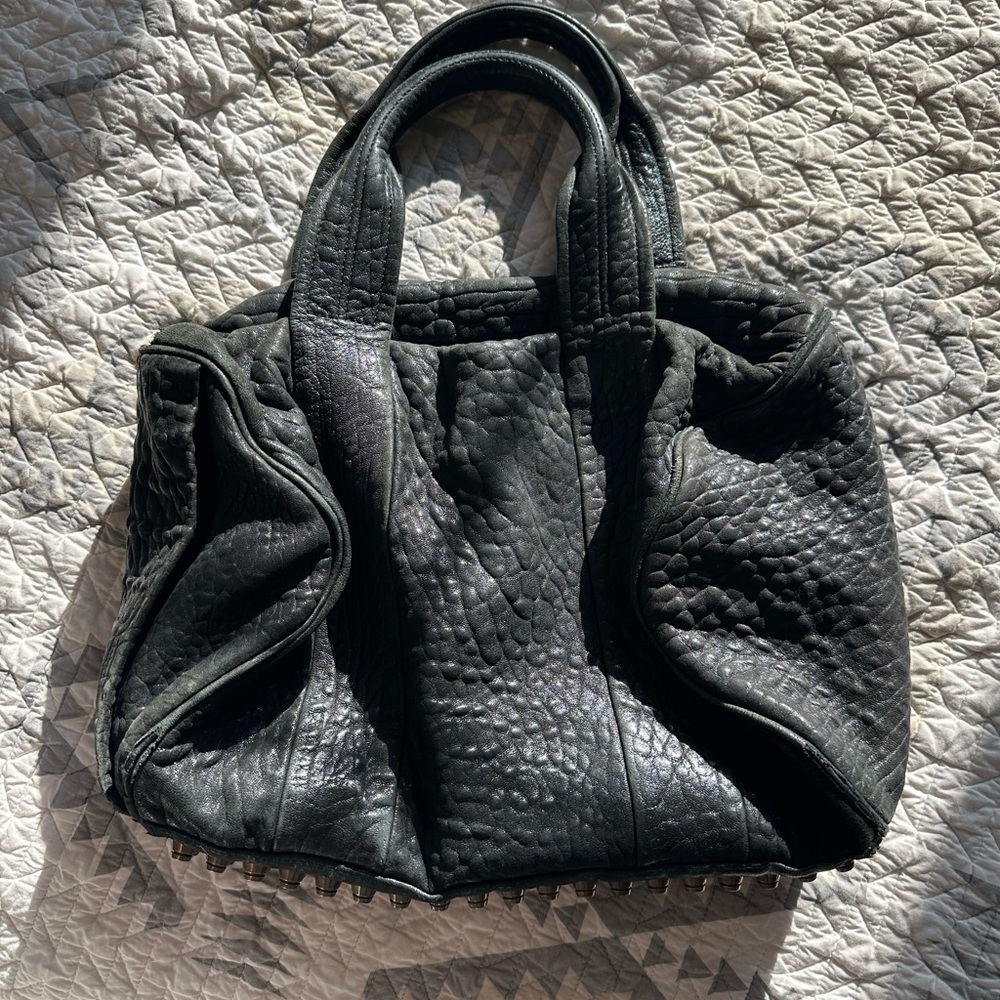 Alexander Wang Studded Black Leather Bag - Picture 2 of 6